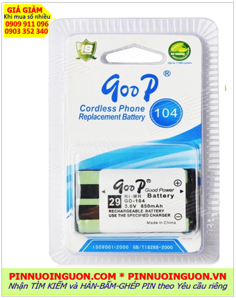 Pin điện thoại bàn không dây 3,6v GODP GD-104 NIMH Recharge Battery 3,6V ; Pin Cordlessphone 